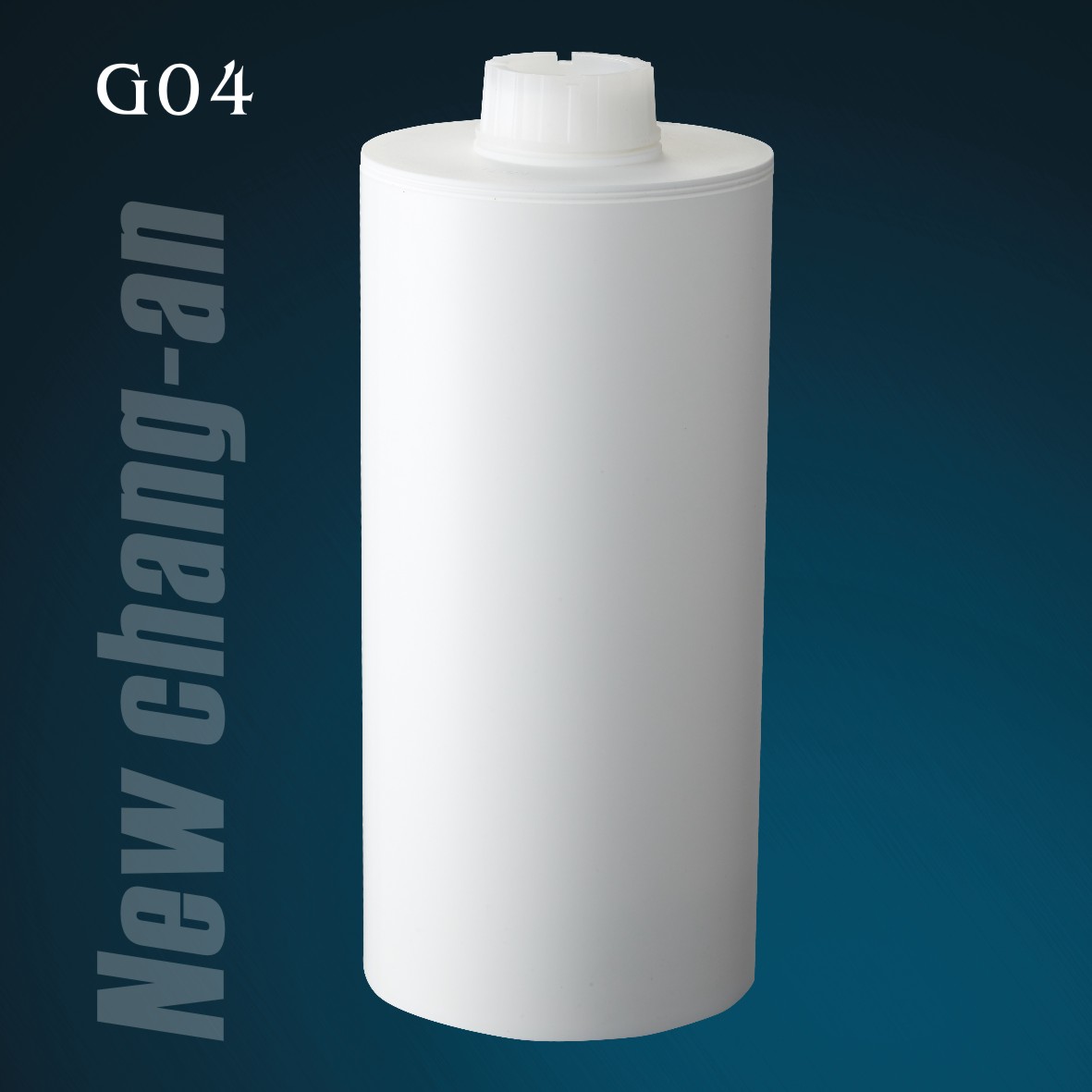 Cartucho plástico de embalagem adesiva HDPE de grande capacidade, 2700ml de grau industrial, para selante de silicone/MS/PU para construção