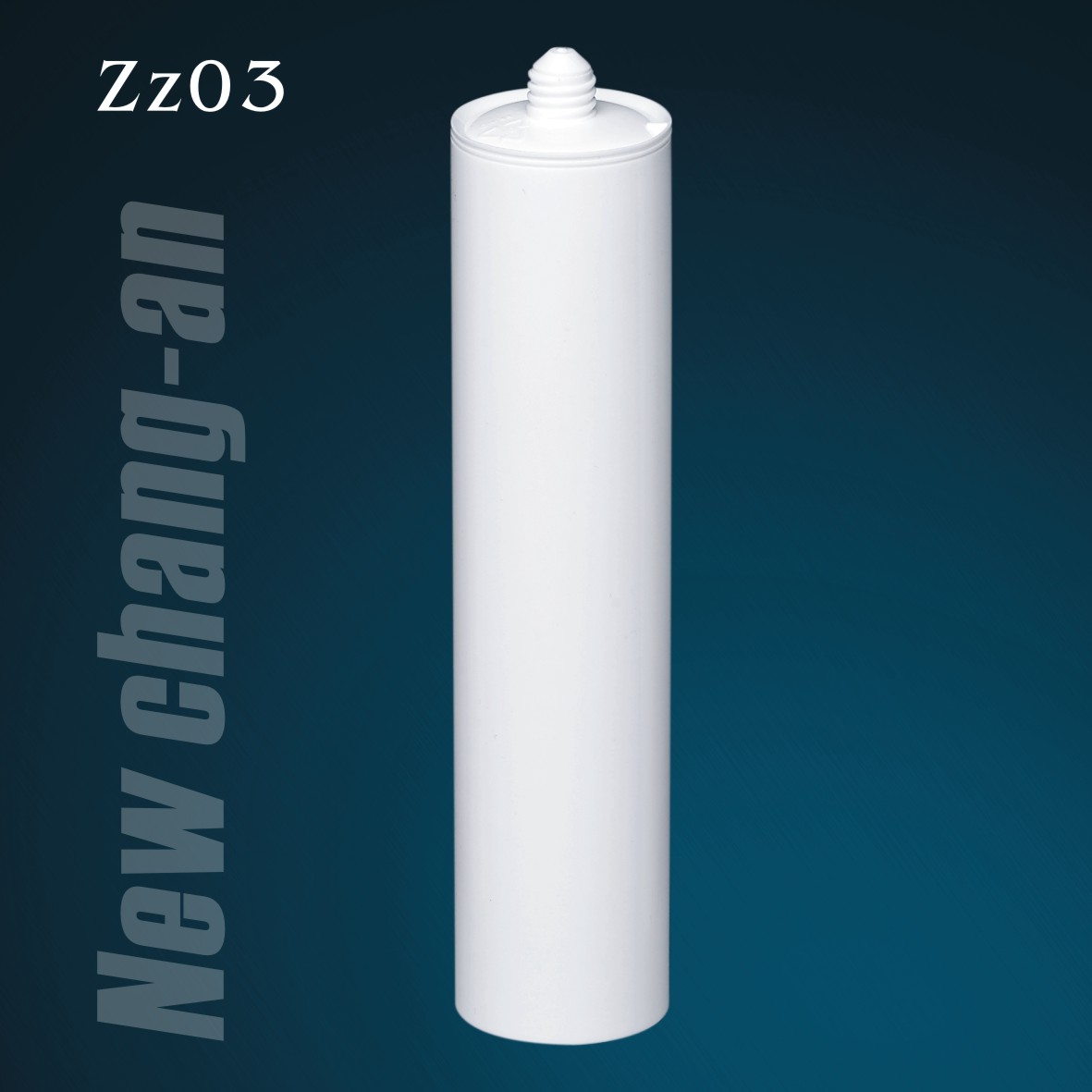 250 ml de cartucho de plástico HDPE vazio para selante de silicone