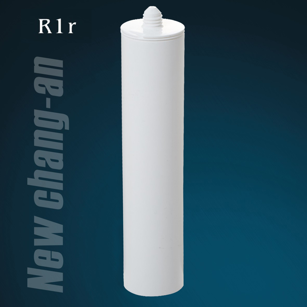 270ml HDPE Cartucho de plástico branco para selante de silicone