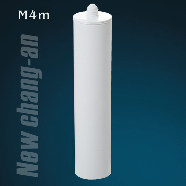 285 ml de cartucho plástico branco vazio para selante de silicone