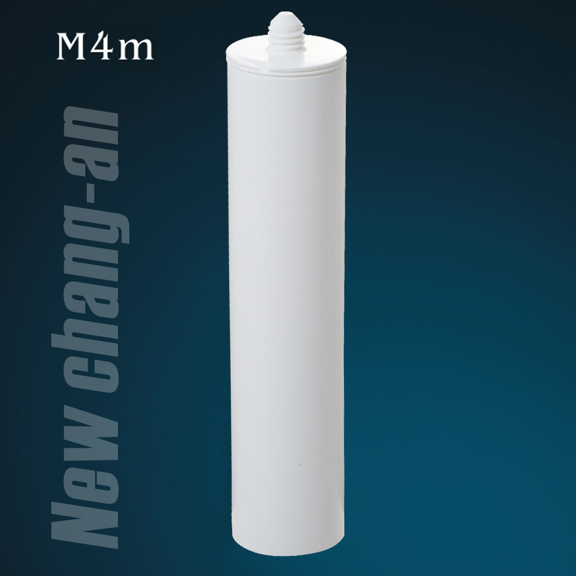 285 ml de cartucho plástico branco vazio para selante de silicone
