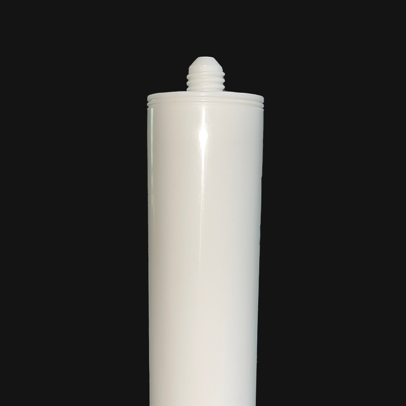 Cartucho plástico de embalagem adesiva de vidro resistente a produtos químicos de uso múltiplo de 240ml para selante industrial de silicone/MS/PU para construção
