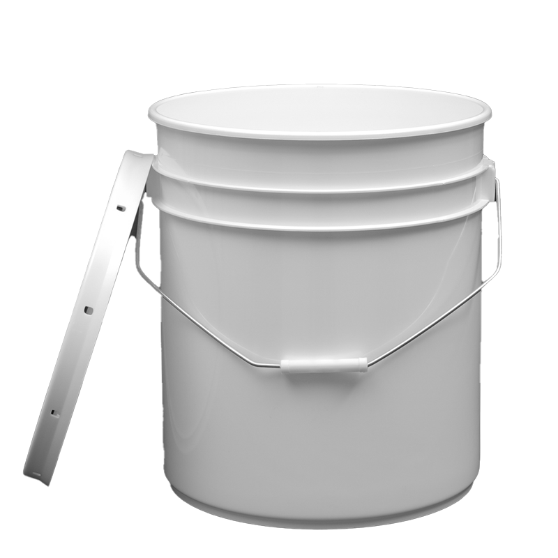 20L de grande capacidade de grau industrial PE embalagem adesiva de vidro balde de plástico para selante de silicone/MS/PU para construção