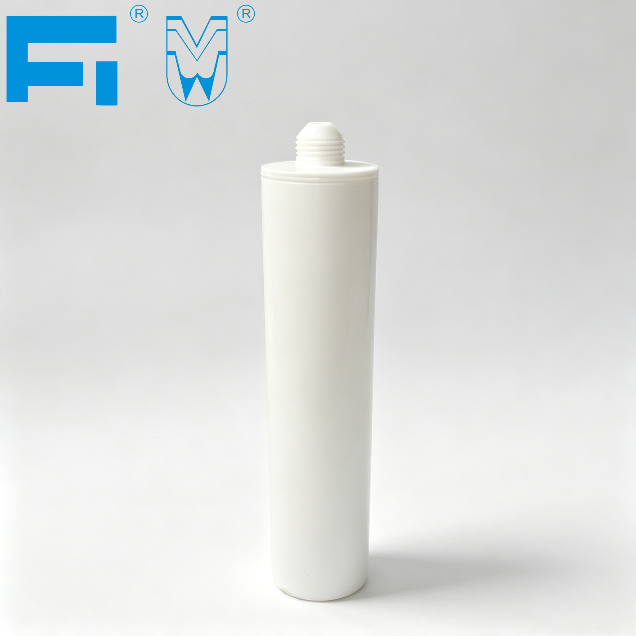 Cartucho de plástico HDPE de calafetagem adesiva de grau industrial impresso personalizado de 300ml para embalagem de selante