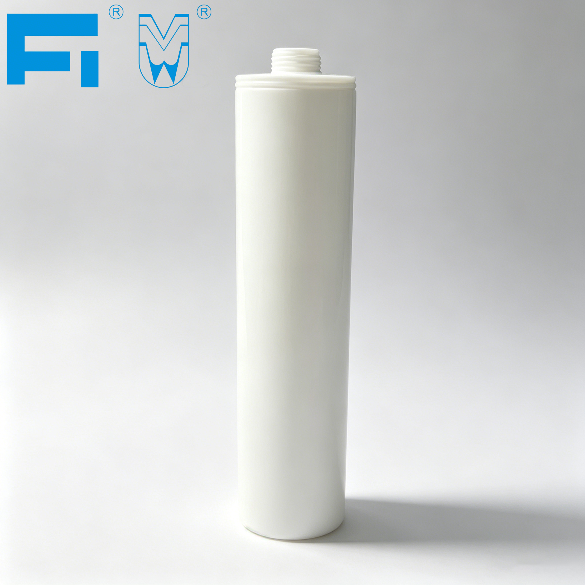 Custom Printed 333ml Empty Adhesive Caulking HDPE Plastic Cartridge for Sealant Packaging for Industry Use