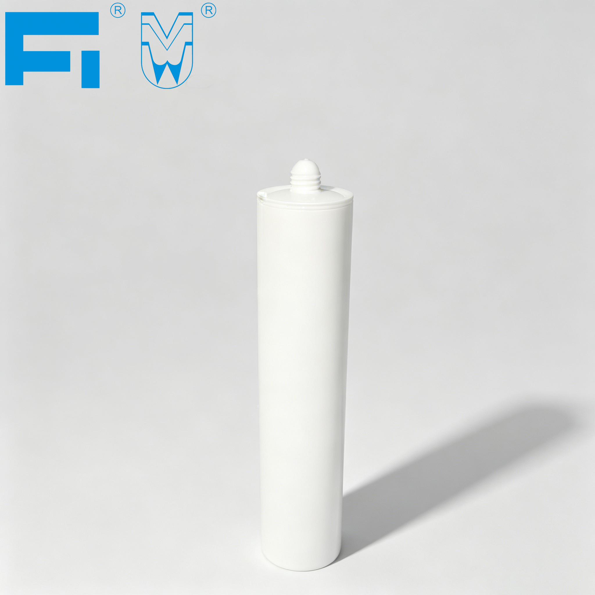 Cartucho plástico de embalagem adesiva HDPE resistente a produtos químicos para uso industrial de 270ml para calafetagem e vedação de selante